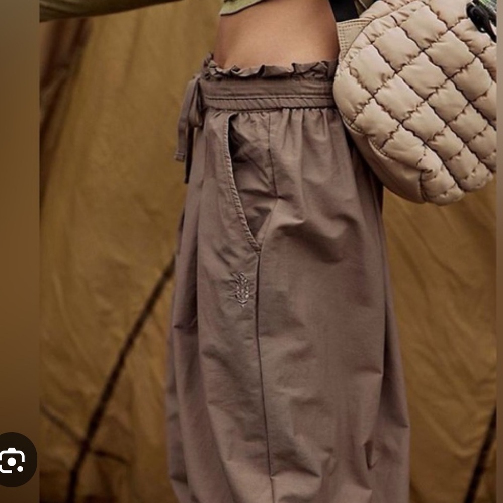 FP Movement by Free People Khaki and Brown Wide-Leg Pants - Picture 3 of 10